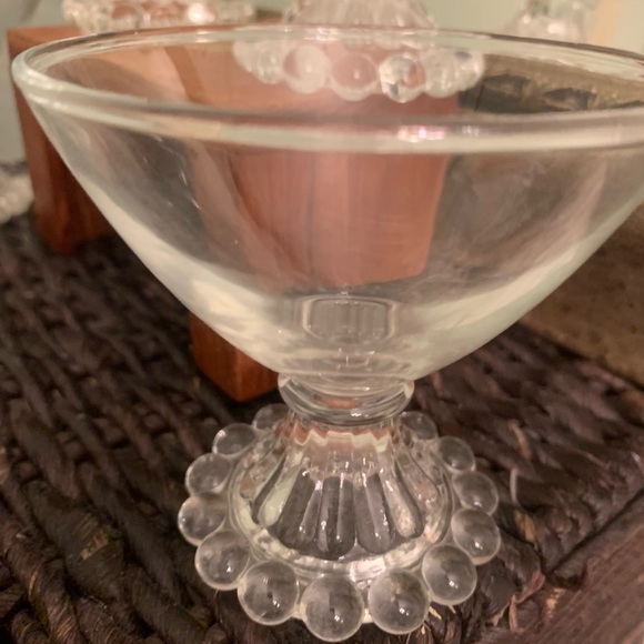 Set of Four Candlewick-Style Compote Dessert Dishes - Picture 3 of 8